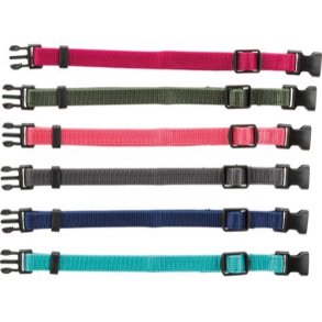 hvalpehalsbnd turkis 17-25 cm pk. med 6 stk.